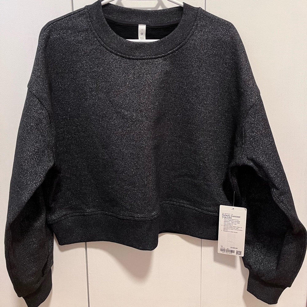 Perfectly Oversized Crop Crew NWT